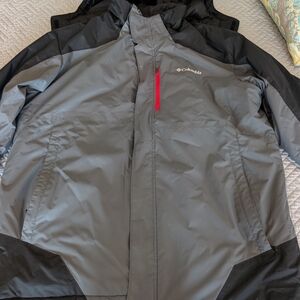 Columbia Men's Gray and Black Jacket XLT Tall
